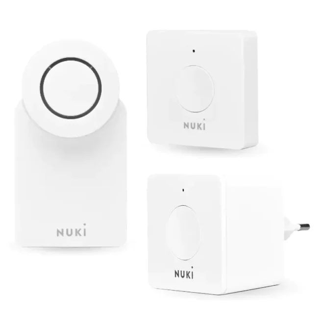 Nuki Apartment set - serratura intelligente con ricevitore wifi e citofono  intelligente - Smart Infra Shop