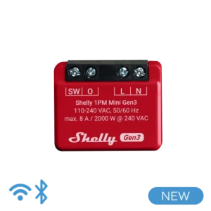 Shelly Plus 1PM Mini GEN3 smart relay